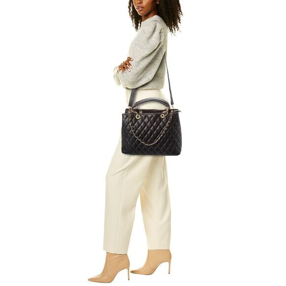 Persaman New York Aurora56 Leather Tote, Black - Picture 4 of 4